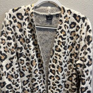 Cyrus Animal Print Open Cardigan